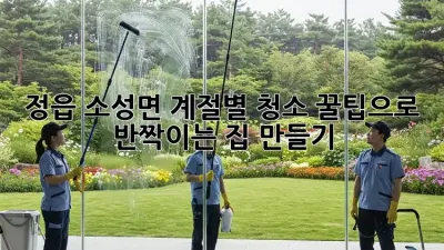 🏡 정읍 소성면, 계절별 청소 꿀팁으로 ✨ 반짝이는 집 만들기!